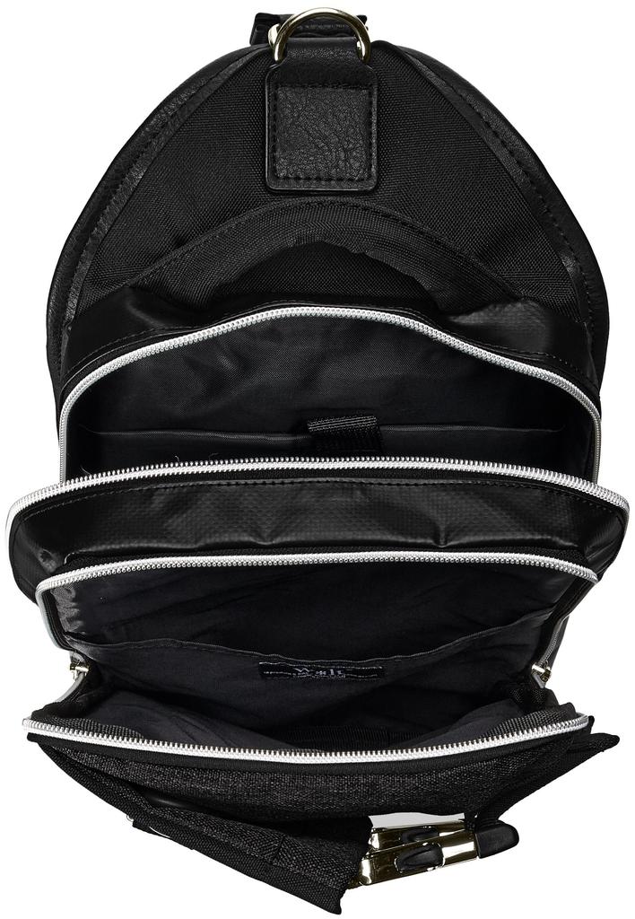 Walt Body Bag with Flap, Two-Layer Storage, Color-Scheme Black