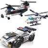 City Super Car Plane Police  Dual-Rotor Helicopter Famous Car SWAT Building Blocks MOC Classic Model Bricks for Children Kits