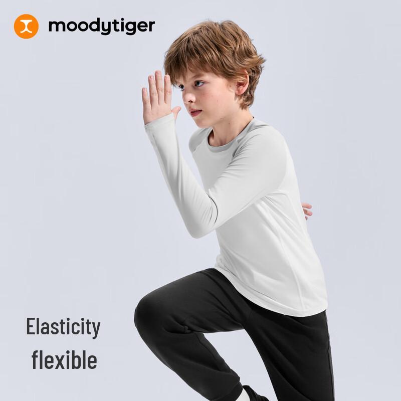 Moodytiger Jungen Langarm Color-Block Sport-T-Shirt