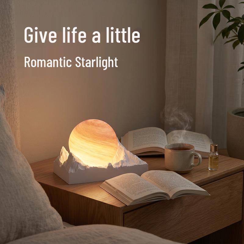 Moon Valley Aroma Diffuser: Elegant Bedroom Night Light & Fragrance Gift for Girls