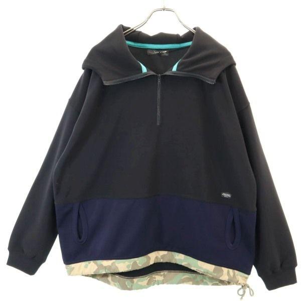 Brand new quolt Camouflage Anorak Parker L black Men's Used