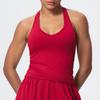 V-Neck Yoga Tank Top with Thin Straps and Stylish Open Back
