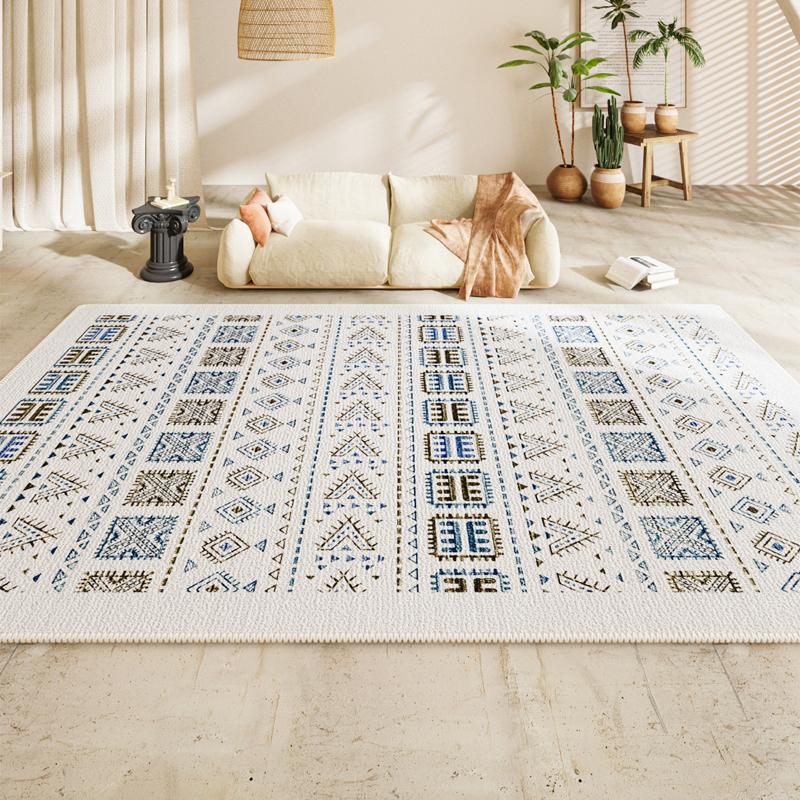 Light Luxury Retro Carpets for Living Room Bohemian Style Bedroom Decor Carpet Large Area Thick Lounge Rug Home Washable Mat