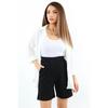 Line Damen-Lycra-Shorts mit Klettverschluss in Schwarz