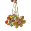 Schöner Candy Stoffblumen Schlüsselanhänger Niedliche Blume Form Schlüsselanhänger Mädchen Rucksack Anhänger Taschen Mode Dekoration Zubehör