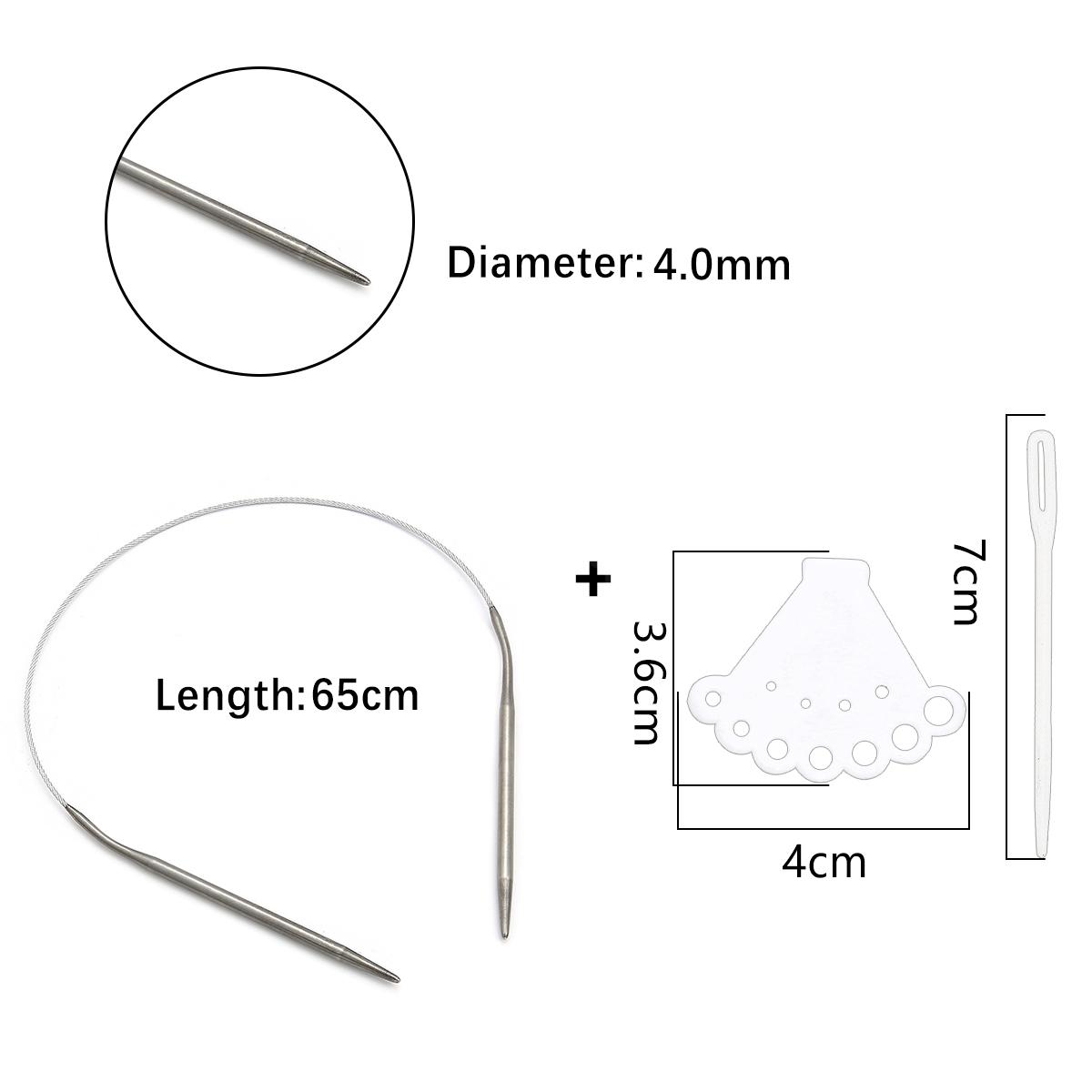 

1 шт., кольцо из нержавеющей стали, игла, полый свитер, игла, аксессуары для рукоделия
