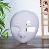 Katzenmaske Fursuit Kopfmaske Halloween Maske zum Bemalen Tier Cosplay Maske DIY Weiße Halbmasken für Maskeradenparty