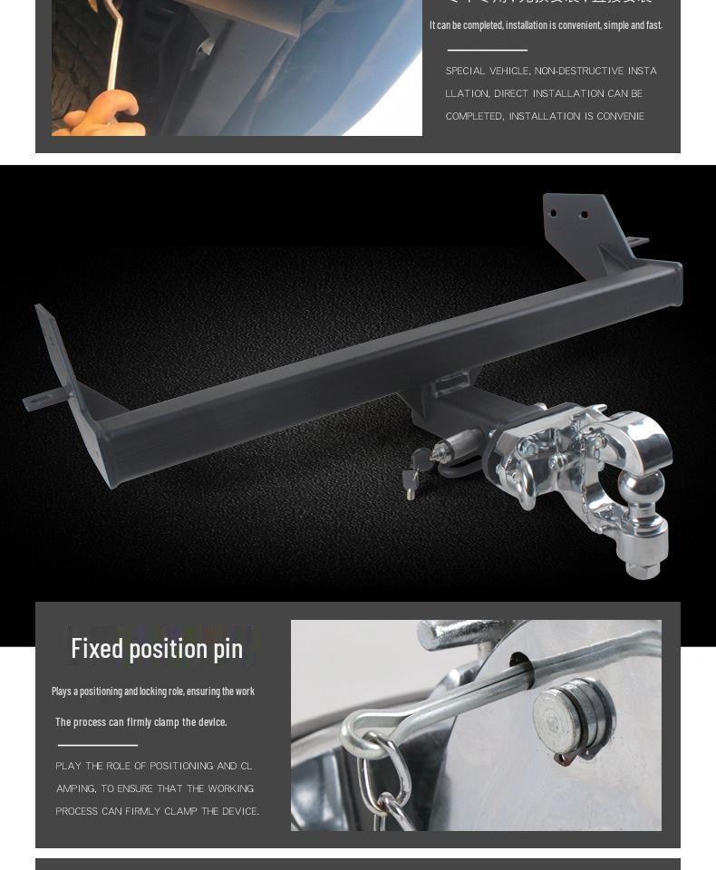 Ford Ranger JMC Dadiyu Huhu 3 Trailer Hitch Rear Tow Hook - Detachable for Towing