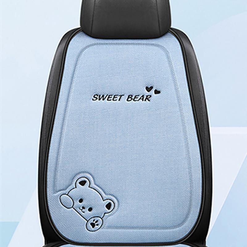 1Pcs Breathable Cartoon Bear Car Seat Cover Non-Slip Cushion for Women's Protection