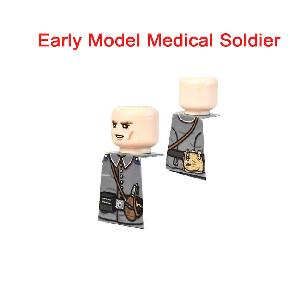 MOC UV Printing Military Building Blocks Accessories Soldier Figures Special Forces Army Sniper Police Bricks Toy Children Gift