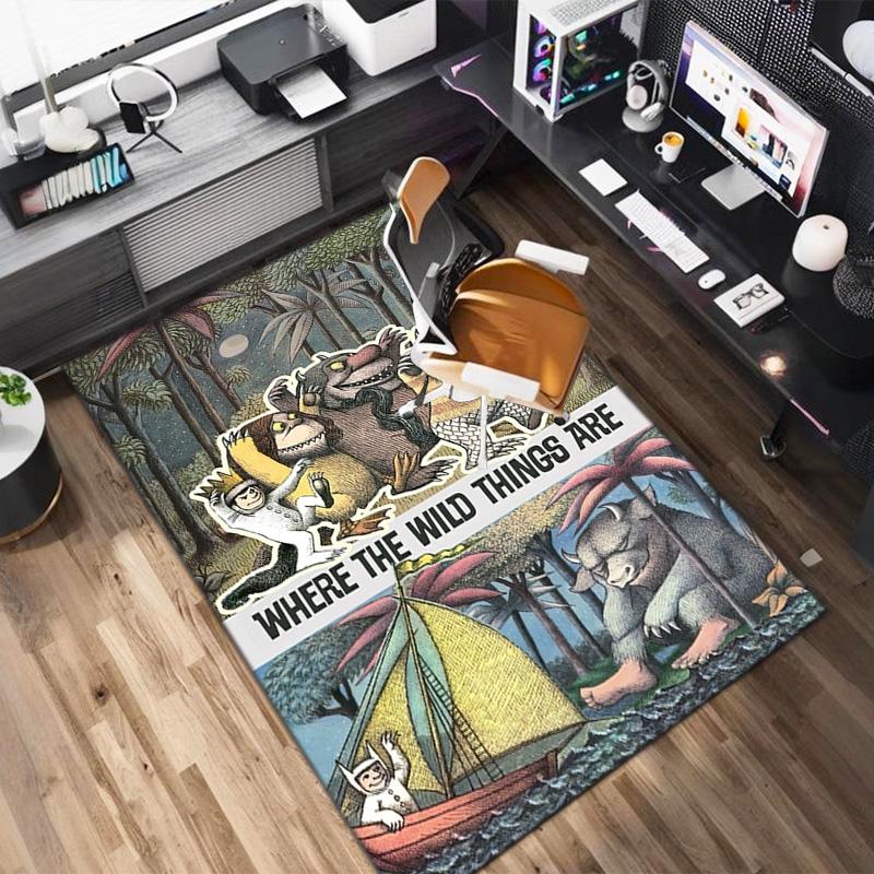 Where Wild Things Are Carpet Suitable Room Bedroom Doormats Office Balcony Decorative Carpet Carpet Living Room And Bedroom Mats Doormat