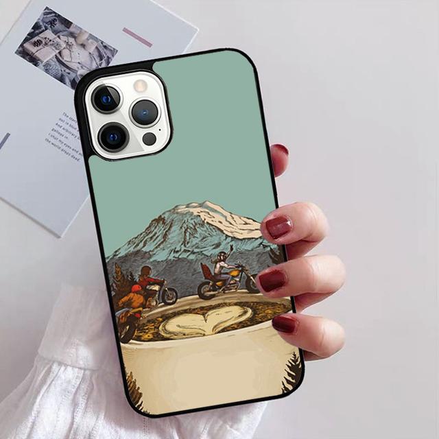 Moto Motorcycle Phone Case For iPhone 17 Air 16 15 14 13 12 Pro Max Plus Max Cover Shell coque