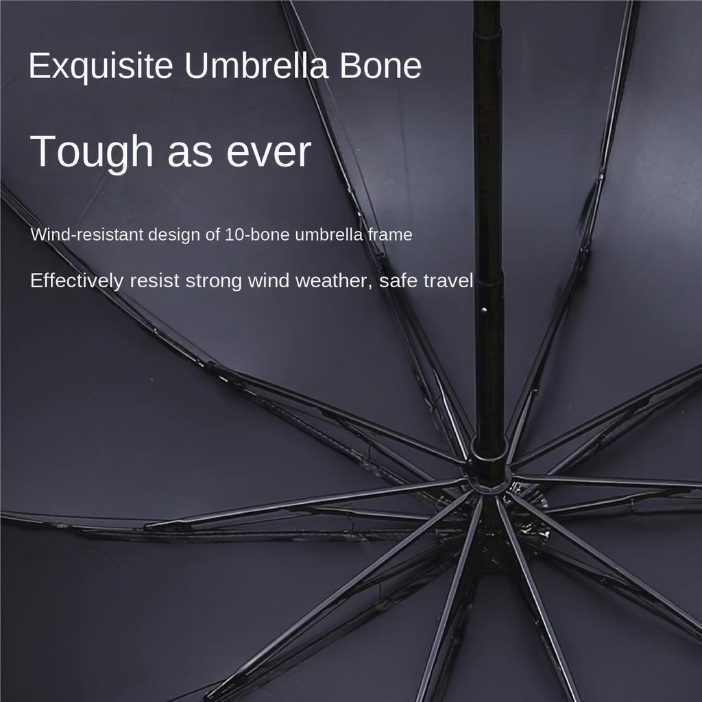 130cm Extra Large Triple Fold Rain and Rain Umbrella Effective Rain Protection Effective Wind Resistance UV Resistance