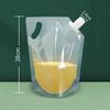 1PCS Stand Up Grain Seal Bag Refillable Plastic Drink For Juice Milk Cereals Bean Bag Food Stor F3G6