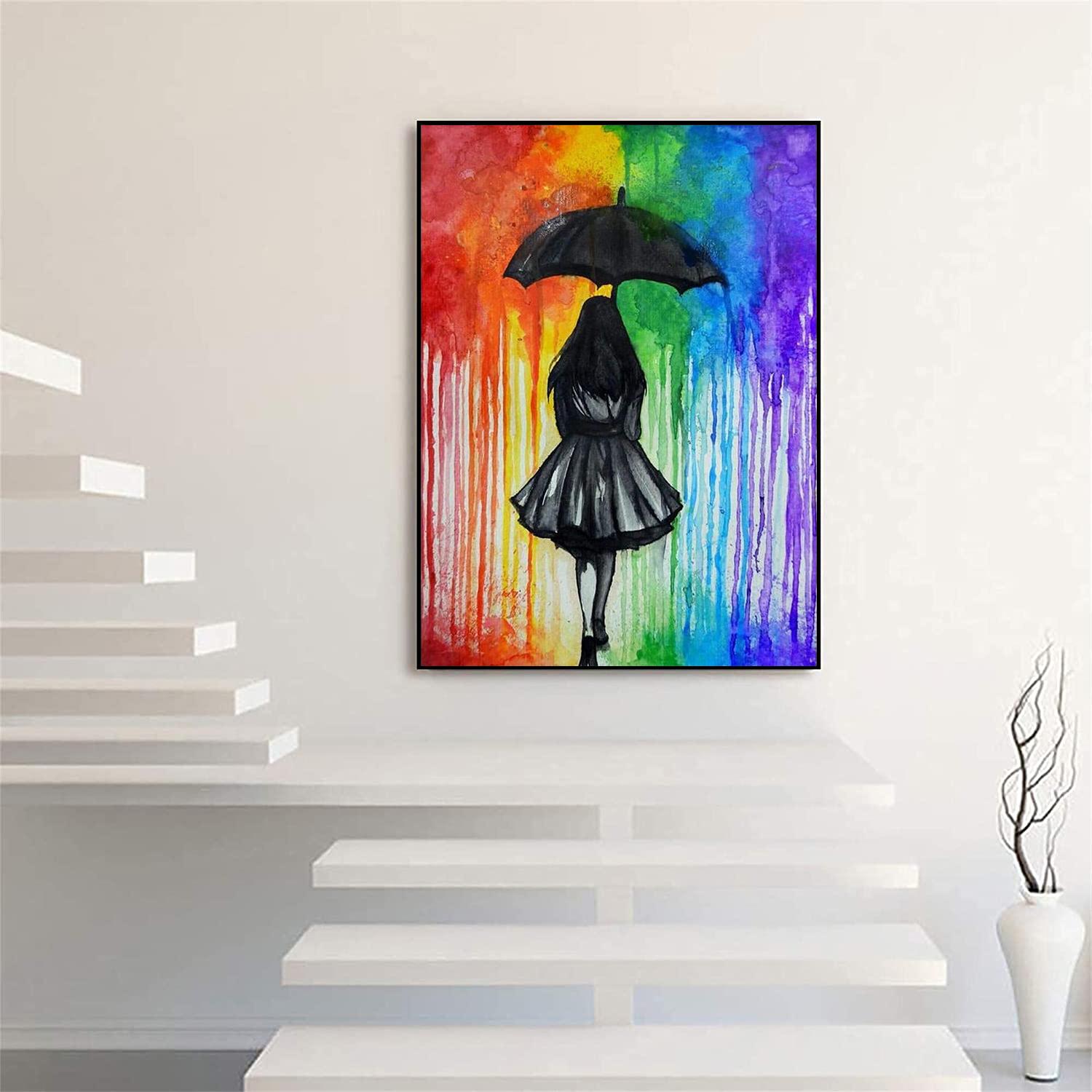 

5D Diy Алмазная картина Цветной набор для вышивки крестом для девочек Полный Алмазная вышивка Мозаика Художественная картина Стразы Декор Подарок Full Round 20x30cm