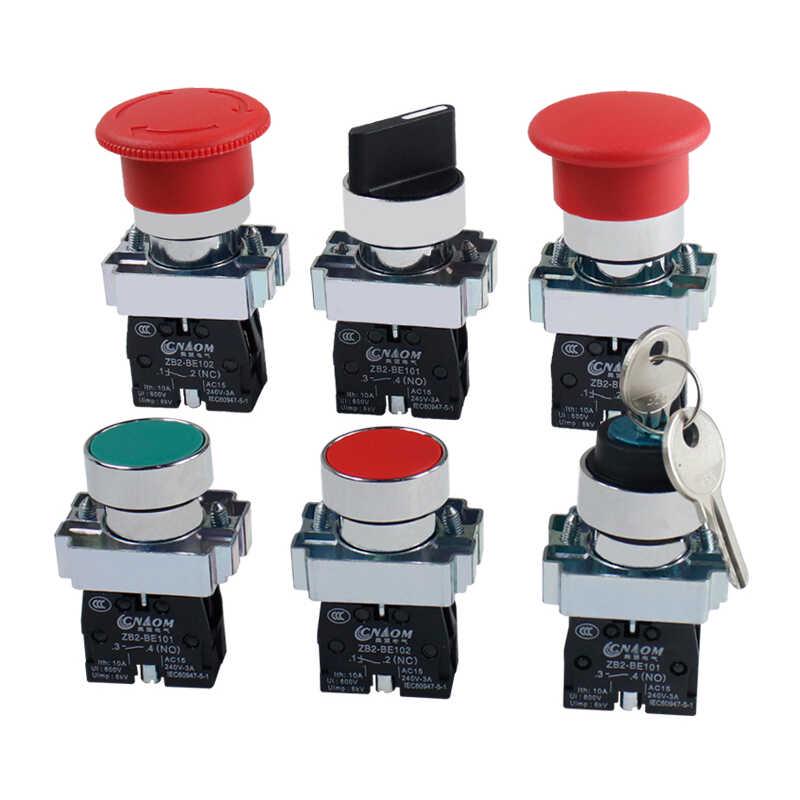XB2 Series Two-Position Key Selector Switch Head with Rotary Knob ZB2-BE101 Flat Button