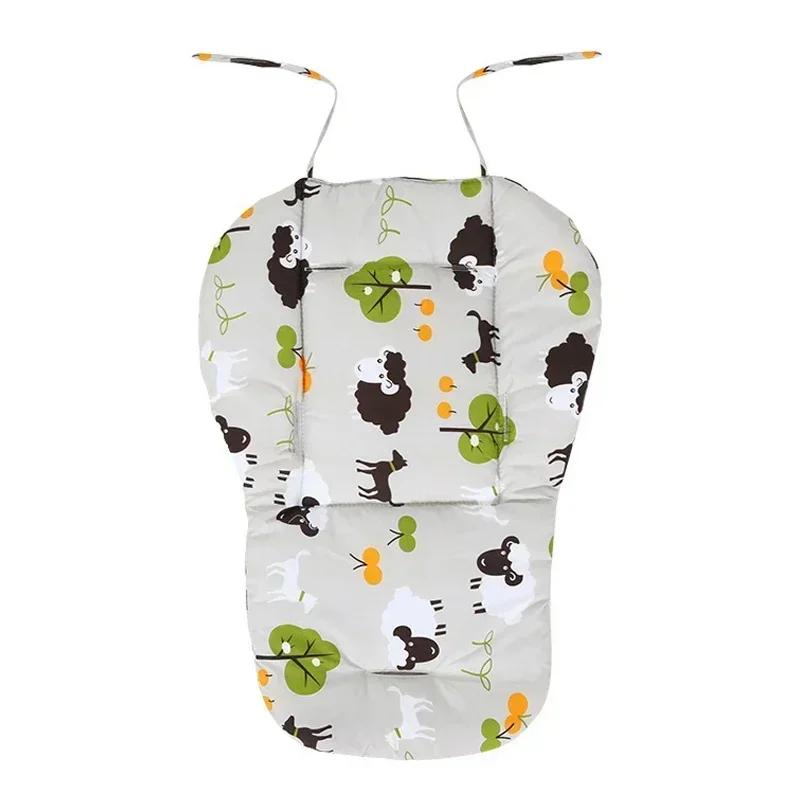 Baby Cushion for High Chair Stroller Seat Cushion Cute Soft Double-Sided Thick Cushion Breathable Stroller Accessories