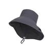 Summer Big Brim Sun Protection Hat Women's Outdoor Travel Versatile Sun Hat Shawl Neck Protection Quick Drying Waterproof Bucket Hat