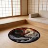 3D Dragon Bathroom Rug Absorbent Floor Mat with Anti-Slip Backing Realistic Dragon Decorative Rug for Bedroom Living Room Playroom