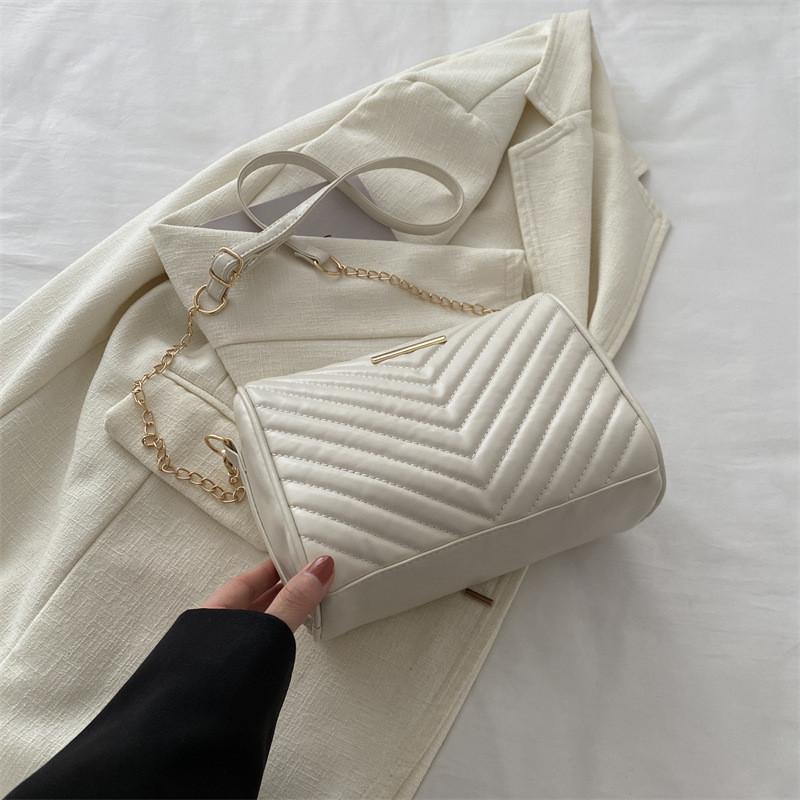 

2024 New Fashion Trend Solid Color Chic Small Square Bag Street Style Crossbody Women s Bag белый