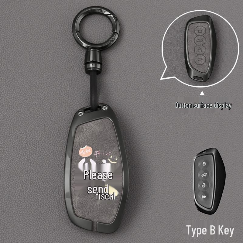 Compatible Key Cover for Great Wall Haval Models: H6, M6 Plus, Menglong H2, Big Dog, F7, Shenshou, H9, Chitu.