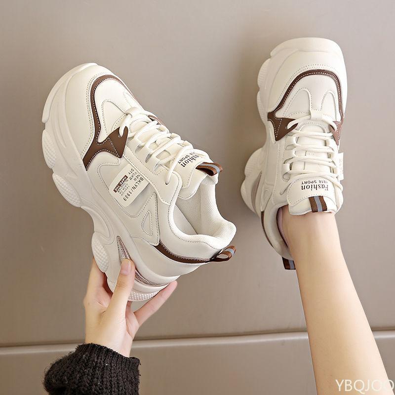 New Spring Autumn Sports Shoes Women Thick Bottom Ultra-light Sneakers Casual Woman Comfort Breathable Running Shoes 2025