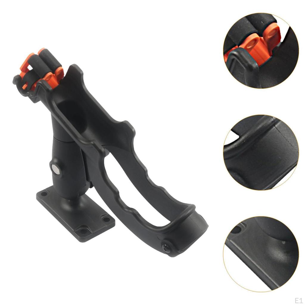 Boat Fishing Rod Holder Rack Secure Easy To Install Sturdy Universal Side Deck Mount Base