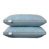 Feather Velour Quilted Neck Support Pillow for Adults - Ideal for Side Sleepers and Cervical Comfort