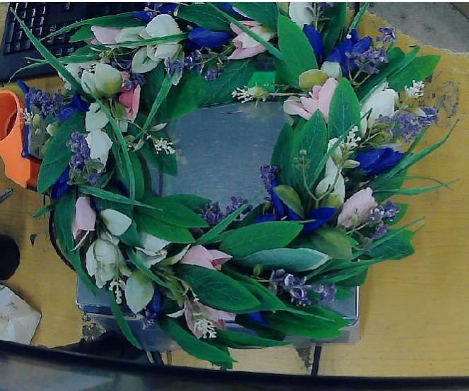 Spring Summer Wreaths For Front Door,Purple  Wreath For Decoration One Size