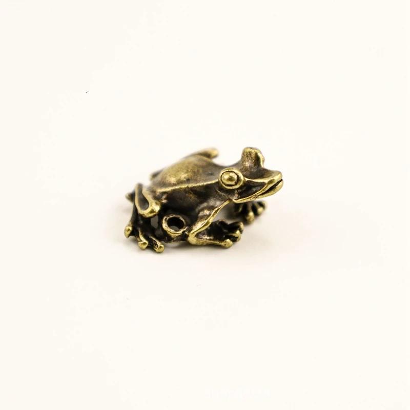 

Alloy Small Frog Incense Burners Tabletop Decoration Mini Creative Frogs Vintage Ornament Imitation Copper Crafts