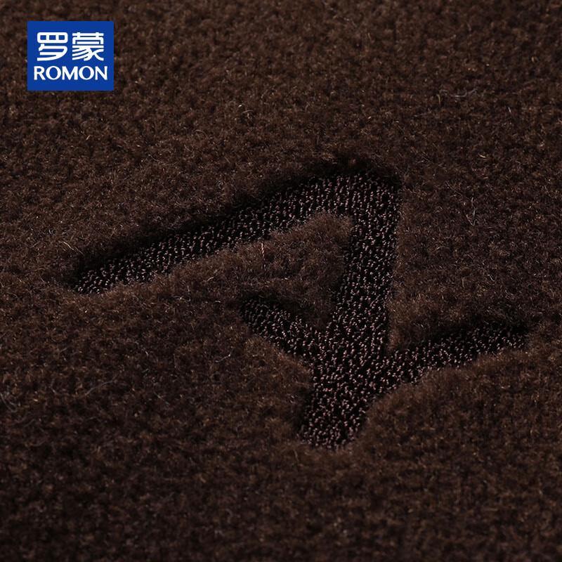 ROMON Men's 100% Wool Stand Collar Winter Jacket