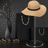 Waterproof Wig Display Stand Elegant All Match Transparent Cap Storage Shelf with Stable Base Home Decor