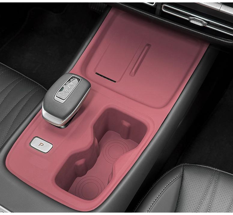 Silicone Protective Pad for 4th Gen Yidong Console: Cup Holder Wireless Charger, Gear Shift Panel Pad.