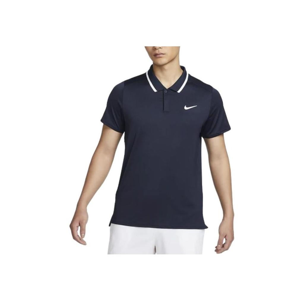 Nike Court Advantage Dri-FIT Color Block Polo Shirt Men Tops Obsidian FD5318-451