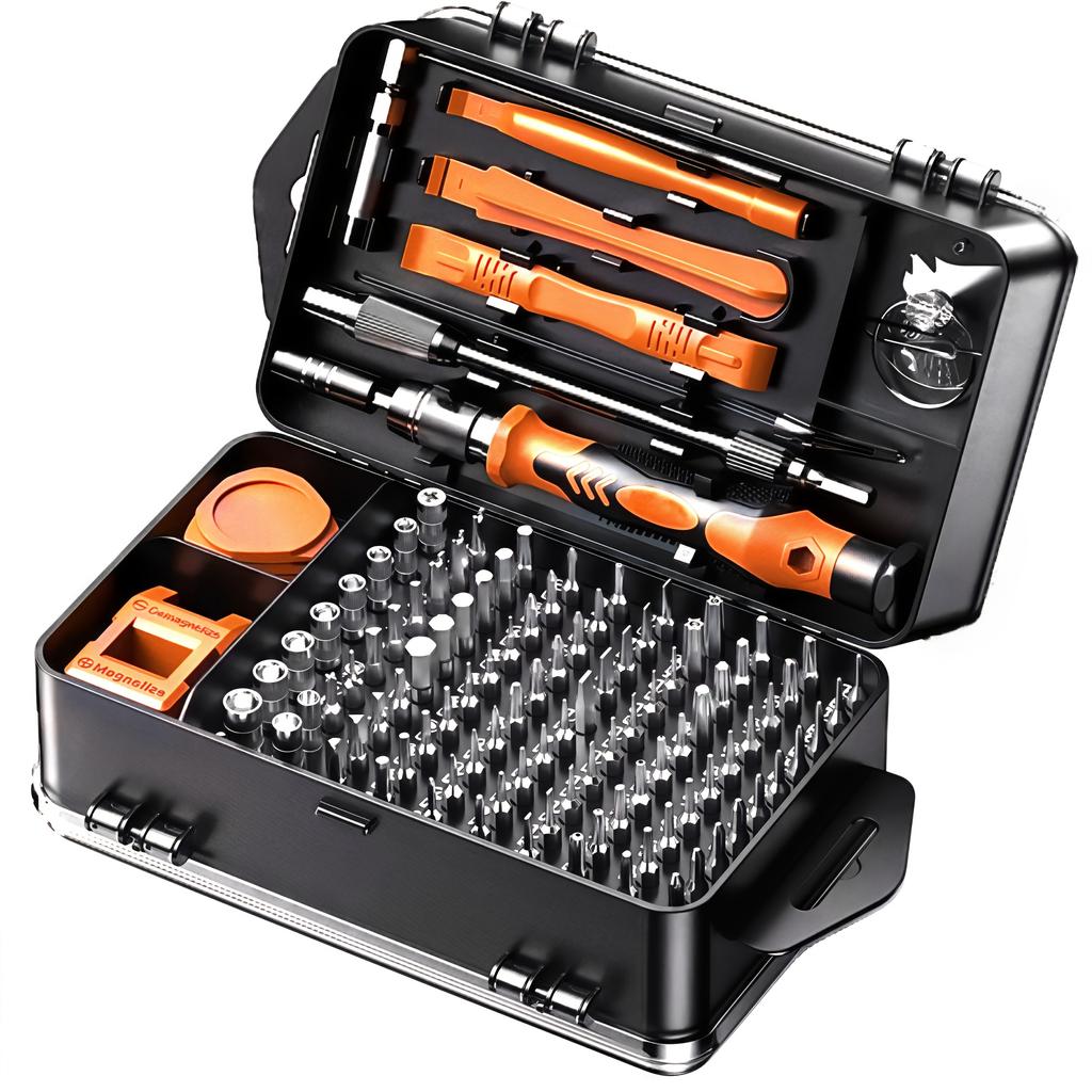 115-in-1 Magnetic Screwdriver Set, High Hardness Multifunctional Repair Tool Kit with Special-Shaped Bits for Phone/PC