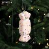 Creative Christmas Hanging Cute Ice Cream Pendant Navidad 2026 Christmas Decor Xmas Tree Decor New Year Gift Toys