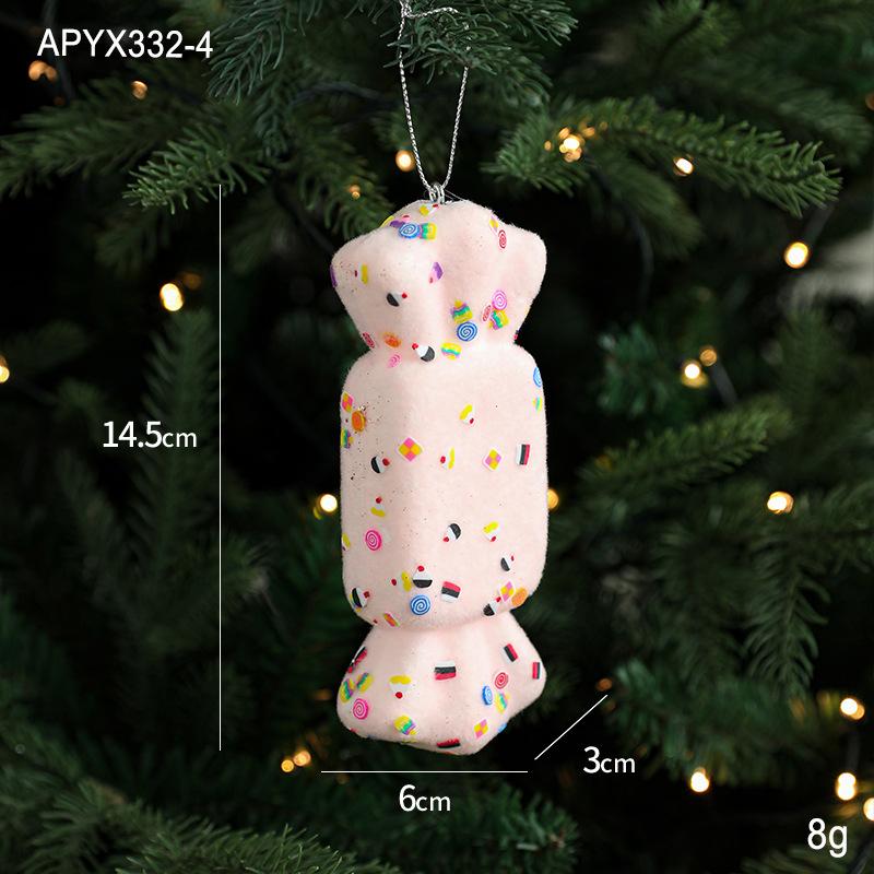 Creative Christmas Hanging Cute Ice Cream Pendant Navidad 2026 Christmas Decor Xmas Tree Decor New Year Gift Toys