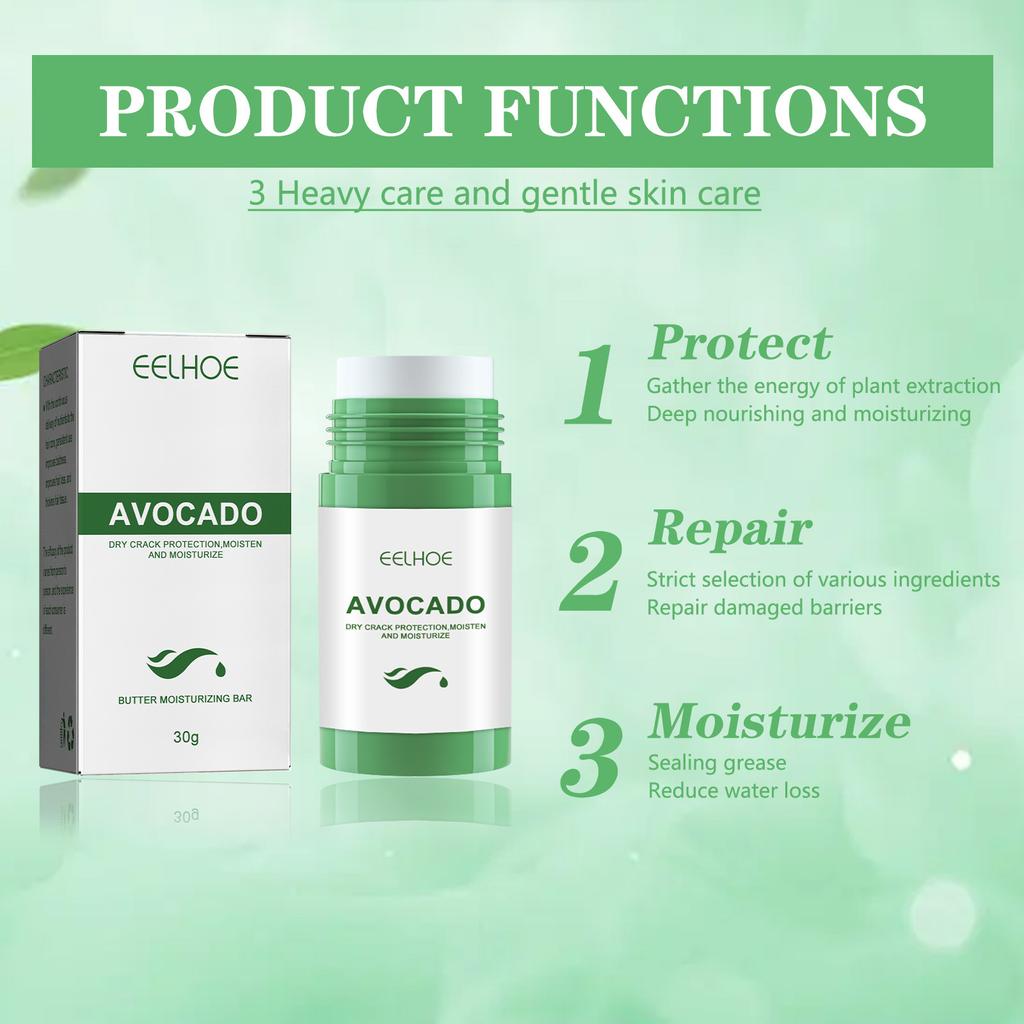 EELHOE Krem do stóp przeciw pękaniu z awokado, maska na suche stopy, krem naprawczy na pękanie pięt, usuwanie odcisków, martwy naskórek, pielęgnacja dłoni i stóp