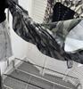 American Retro Camouflage Lace-up Pleated Shirt