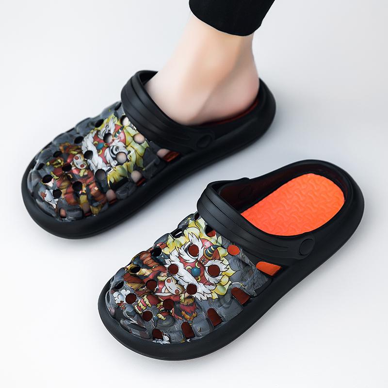 Summer Mens Garden Shoes EVA Slippers Beach Shoes Casual Sandals Latex Slippers