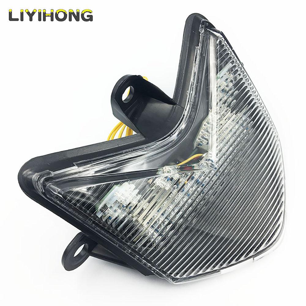 

Motorcycle LED Integrated Rear Tail Light Taillight with Turn Signals Lamp For Kawasaki 2004 2005 ZX10R ZX-10R ZX 10R 04 05 Clear 1