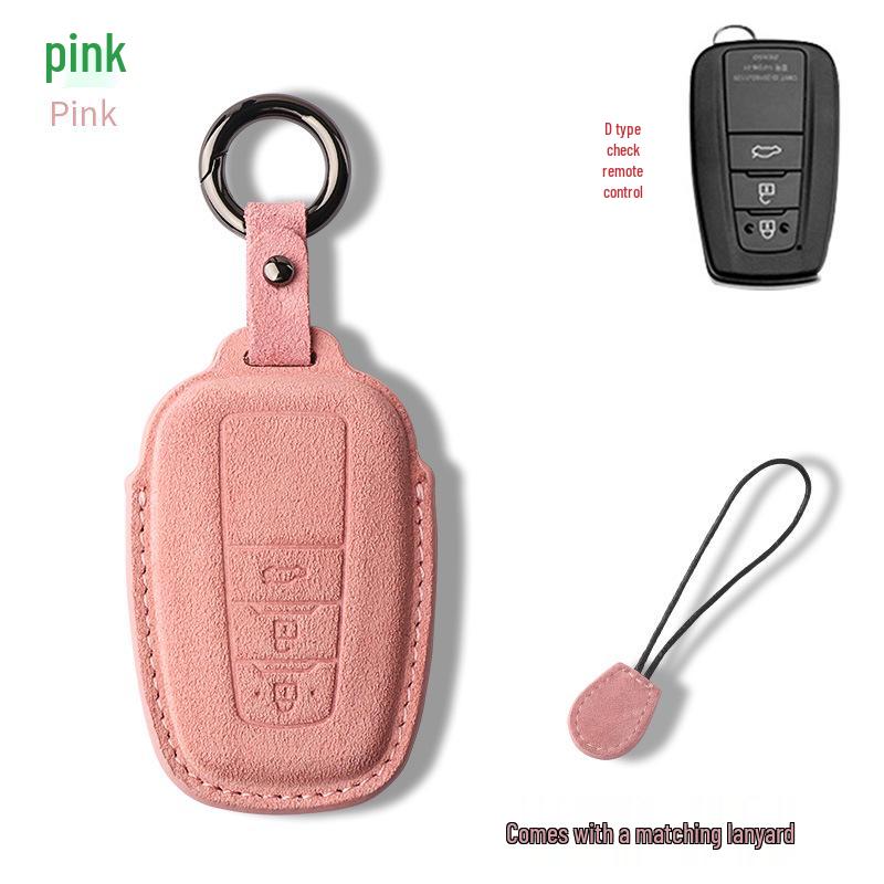 Toyota Corolla Suede & Leather Key Case for Avalon, Camry, Levin, RAV4, Highlander