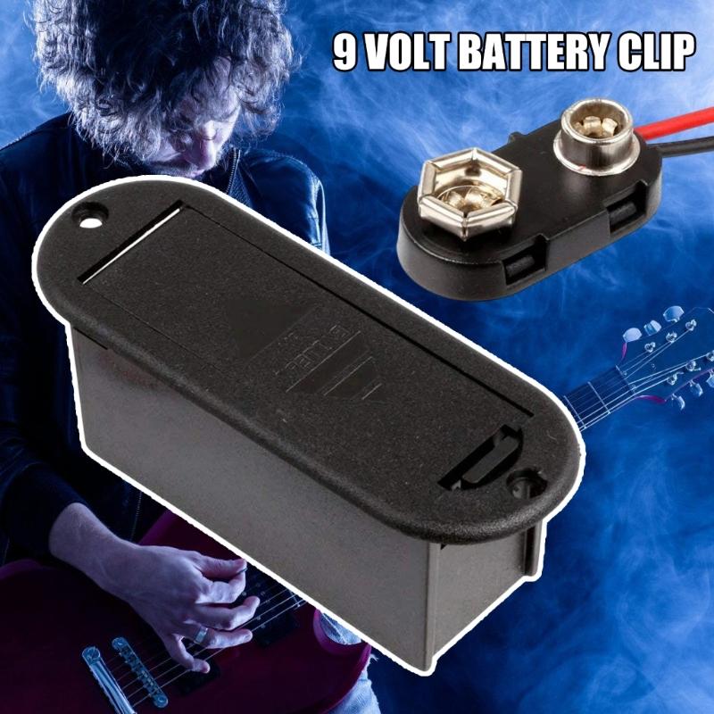9V Battery Box ABS Plastic Design For Guitar Bass Effects And Preamps Equipped Easy Replacement Offering Reliability