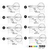 CUESOUL TERO system AK7 telescopic integrated dart shaft, set of 4 - H53mm (CS-AK7+1H53)