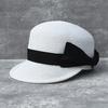 Face Small Age-Reducing Bow Dome Straw Cap Women'S Summer Straw Hat Travel Sun Protection Shade Baseball Hat