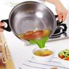 Silicone Funnel Kitchen Small Tools Anti-spill Drain Pans Round Rim Deflector Liquid Funnel Soup Diversion Cooking Tools