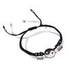 2Pcs/set Matching Yin and Yang Bracelet Set Exquisite Tai Chi Hand-woven Bracelet Set