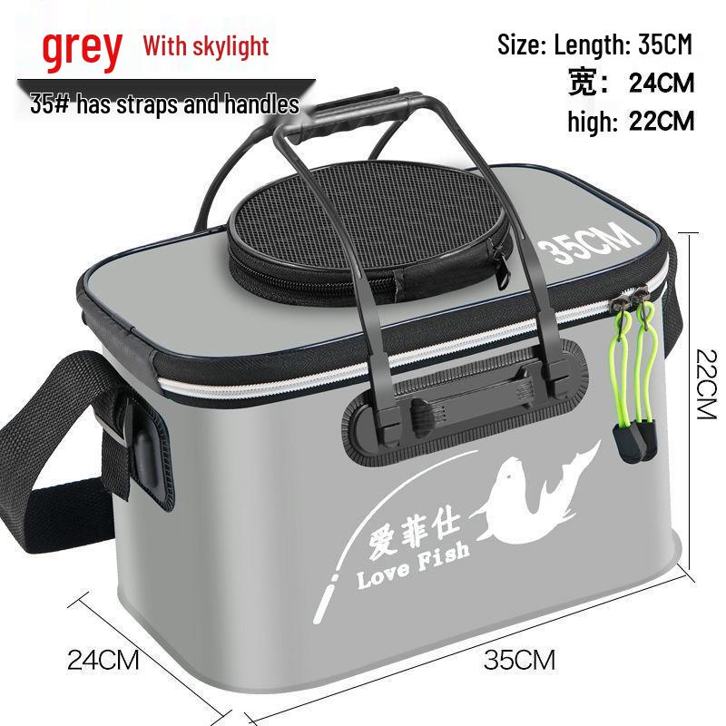 Găleată Pliabilă Multifuncțională din EVA pentru Păstrarea Peștelui - Geantă Grosă pentru Pește cu Livrare Gratuită