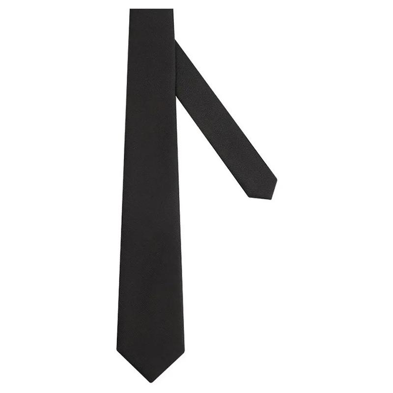 Men Tie Pure Color Classic Polyester Silk Formal Business Fashion Necktie for Daily Office Banquet