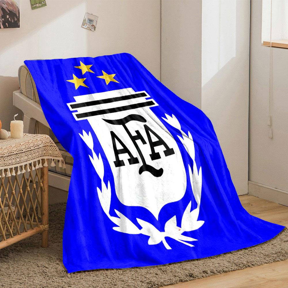 A white shield with "AFA" text, laurel wreath, and three gold stars above. for all seasons blanket lunch break throw gift